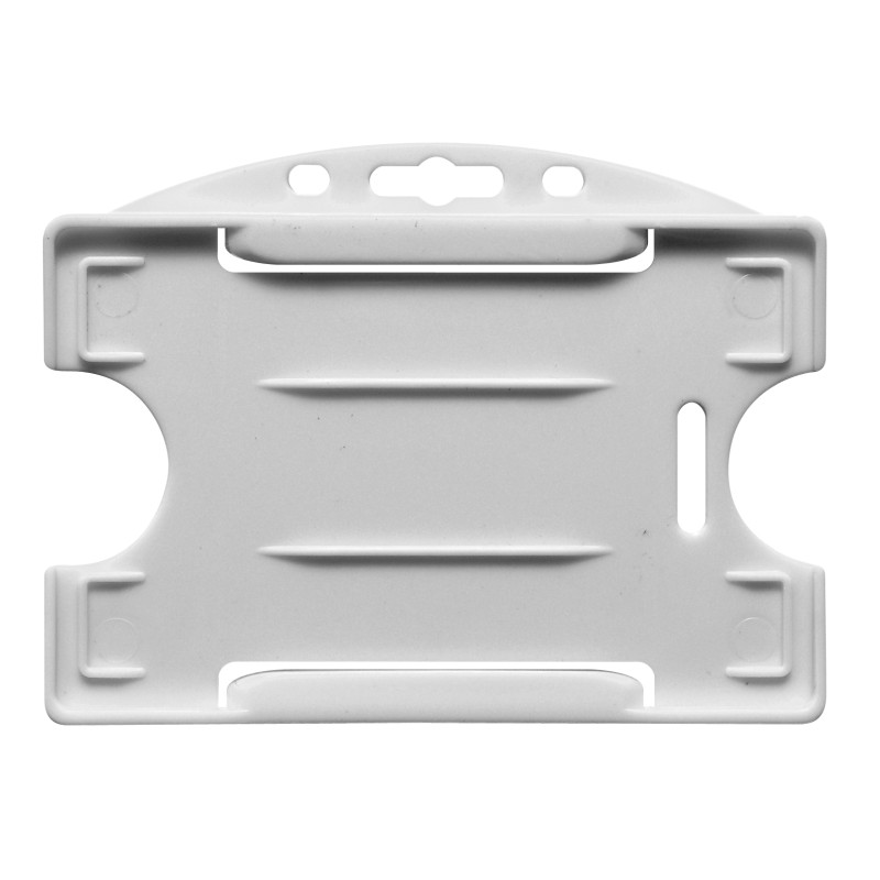 Double-perforated card holder. Recyclable and resistant